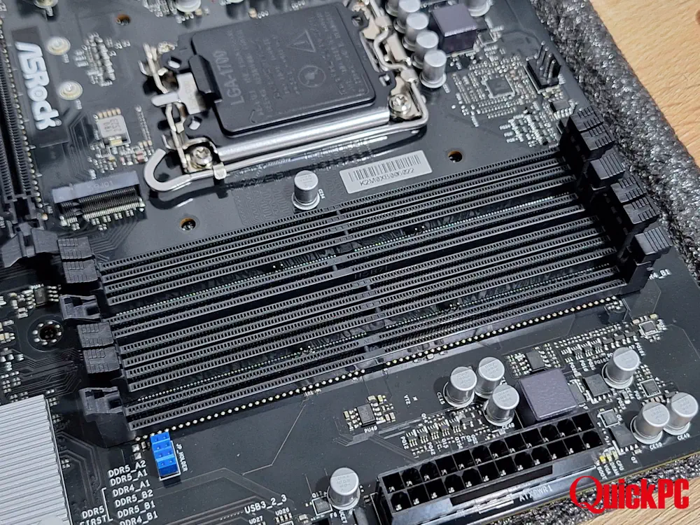 ASRock H610M COMBO RAM Slot