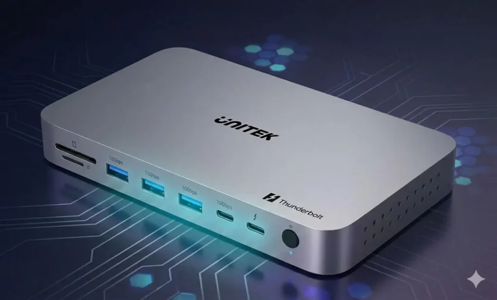UNITEK ฉลองครบ 25ปีแห่งนวัตกรรม ในงาน COMPUTEX 2026 ณ กรุงไทเป ไต้หวัน 2 – 5 มิถุนายน 2569 5 Unitek Dock