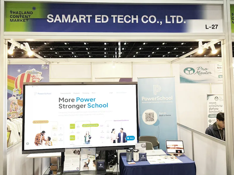 "สามารถ เอ็ด เท็ค" เปิดโซลูชัน AI และ Digital Learning ครบวงจร ตอบโจทย์องค์กรและการศึกษาแห่งอนาคต ในงาน Thailand Content Market 2026 2 Samart TCM2026