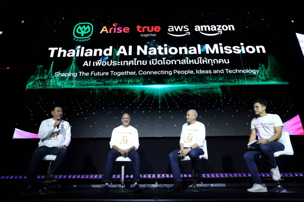 เครือซีพี อไรซ์ เวนเจอร์ส กรุ๊ป, ทรู คอร์ปอเรชั่น และ AWS ประกาศความร่วมมือเดินหน้าทรานสฟอร์มประเทศไทยสู่ศูนย์กลาง AI ระดับภูมิภาค 3 207 10