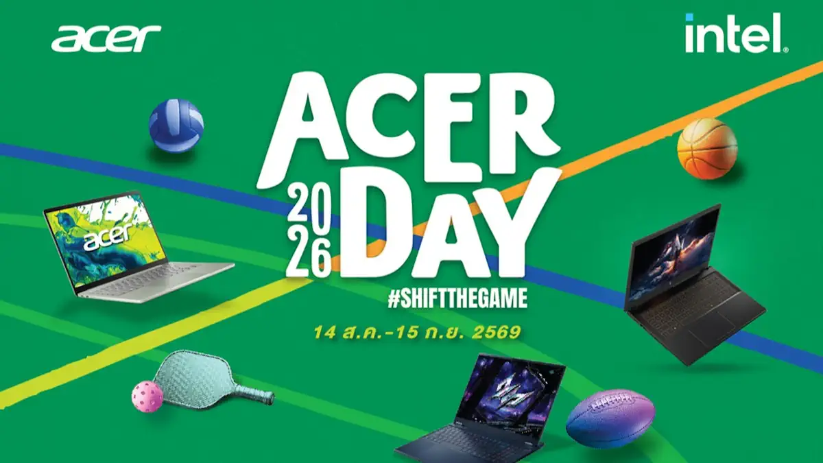 Acer Day ฉลองก้าวสู่ปีที่ 10 ชวน “SHIFT THE GAME” จุดพลังข้ามขีดจำกัด พลิกบทใหม่ในแบบของคุณ 1 AcerDay 1