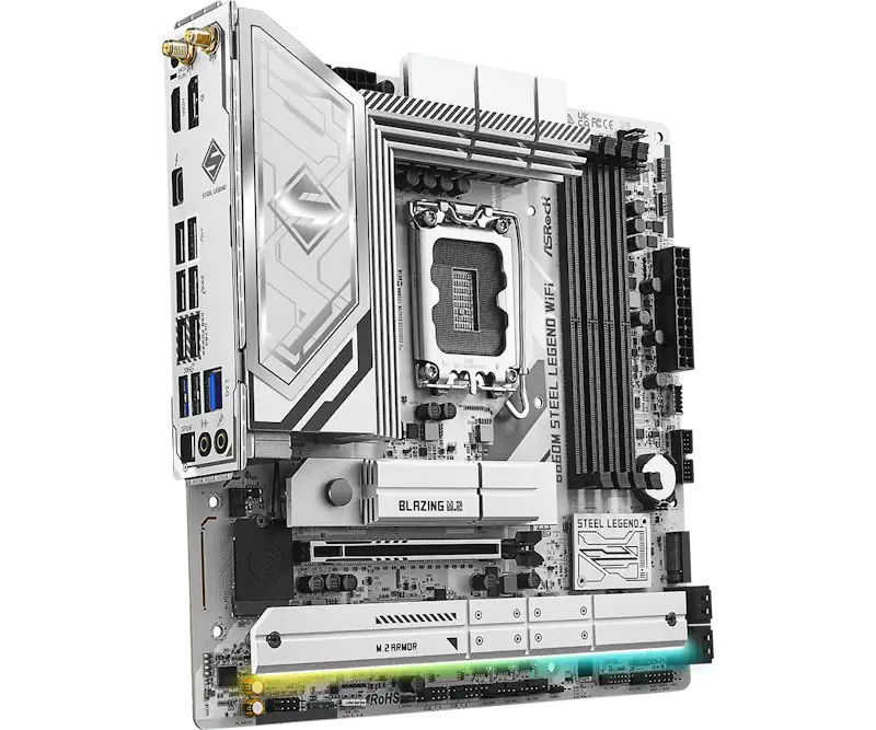 ASRock B860M Steel Legend WiFi เมนบอร์ด mATX สำหรับ Core Ultra 200 ที่ให้ฟีเจอร์ระดับสูงครบเครื่อง 4 B860M Steel Legend WiFiL4
