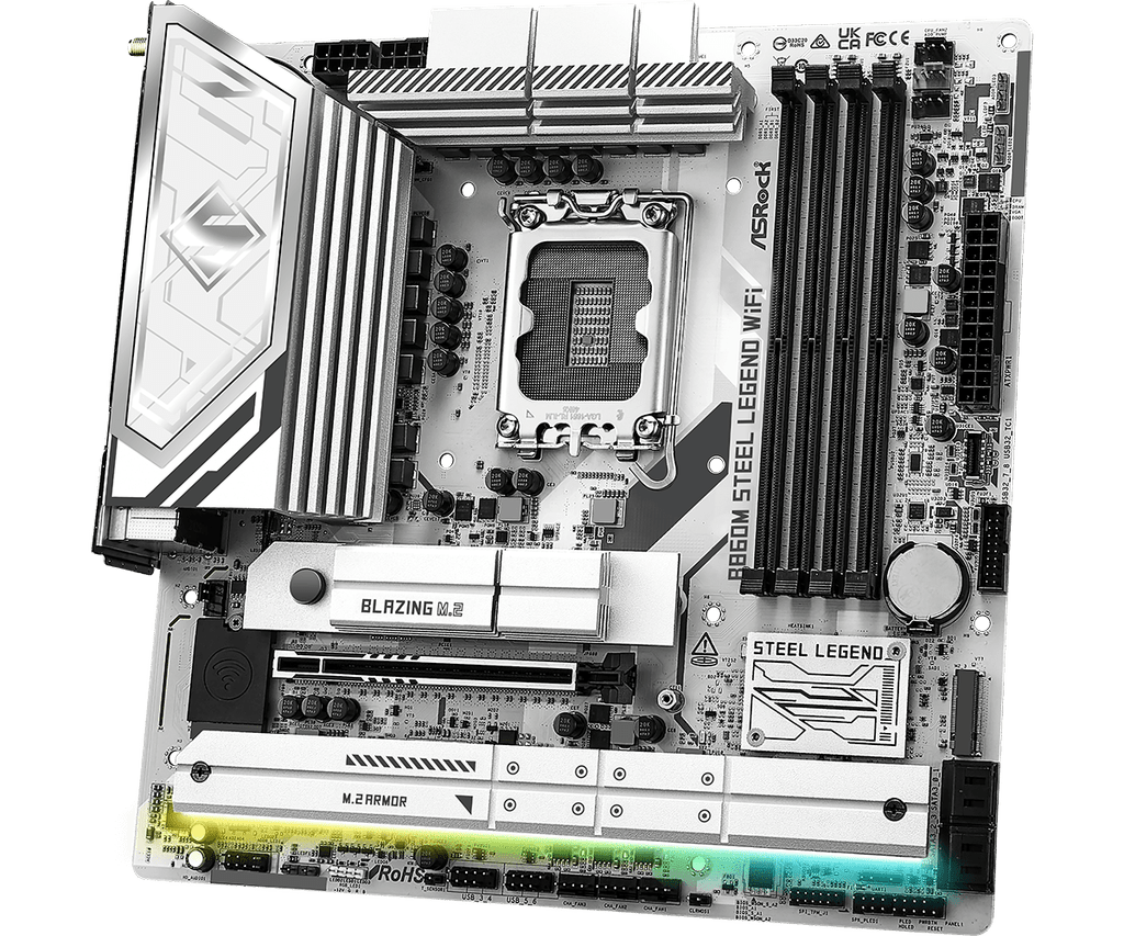 ASRock B860M Steel Legend WiFi เมนบอร์ด mATX สำหรับ Core Ultra 200 ที่ให้ฟีเจอร์ระดับสูงครบเครื่อง 5 B860M Steel Legend WiFiL5