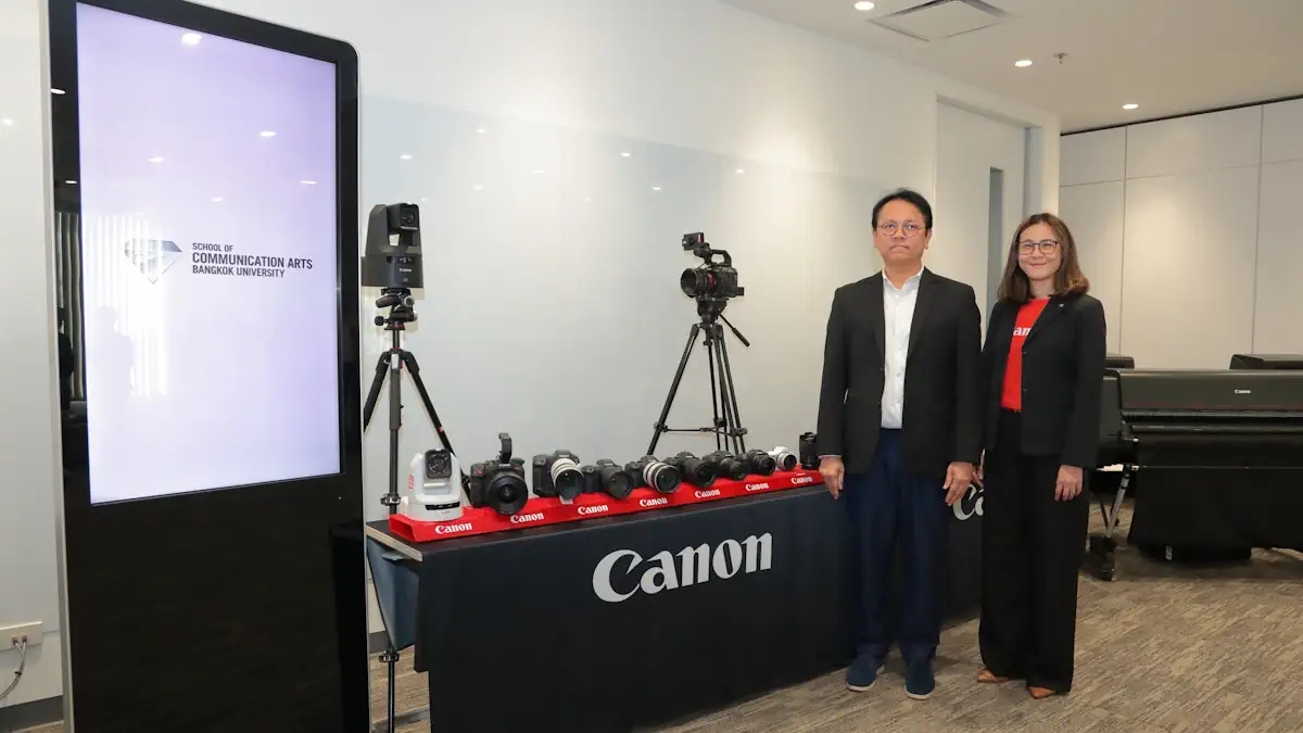 Canon และคณะนิเทศศาสตร์ ม.กรุงเทพ ร่วมสร้างแรงบันดาลใจและโอกาสการเรียนรู้ พัฒนานักสื่อสารรุ่นใหม่สู่โลกการทำงานจริง 1 canon mou bu 4
