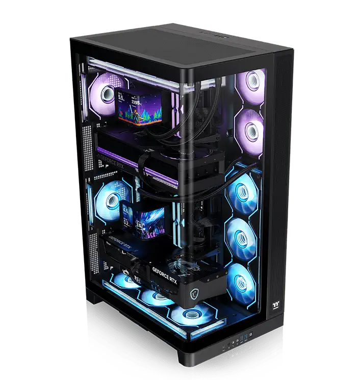 Thermaltake เปิดตัว CAPO X: เคสเดียว สองระบบ ตอบโจทย์สาย AI, สตรีมเมอร์ ประหยัดพื้นที่ทำงาน 2 side panel case