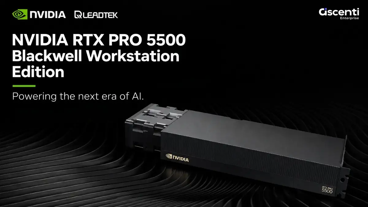 Ascenti Enterprise เปิดตัว Leadtek NVIDIA RTX PRO 5500 Blackwell Workstation Edition พร้อมเปิดรับสั่งจองแล้ววันนี้ 1 1 PR NEWS Leadtek NVIDIA RTX PRO 5500