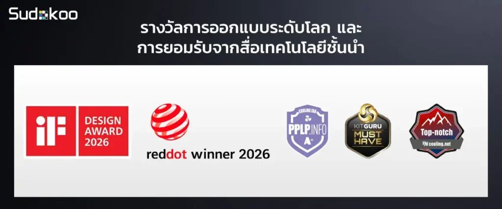 Ascenti เปิดตัว “SUDOKOO” แบรนด์อุปกรณ์ระบายความร้อนสำหรับพีซีระดับพรีเมียมจากสิงคโปร์ กวาดรางวัลดีไซน์ระดับโลก พร้อมวางจำหน่ายในไทยอย่างเป็นทางการ 2 SUDOKOO2