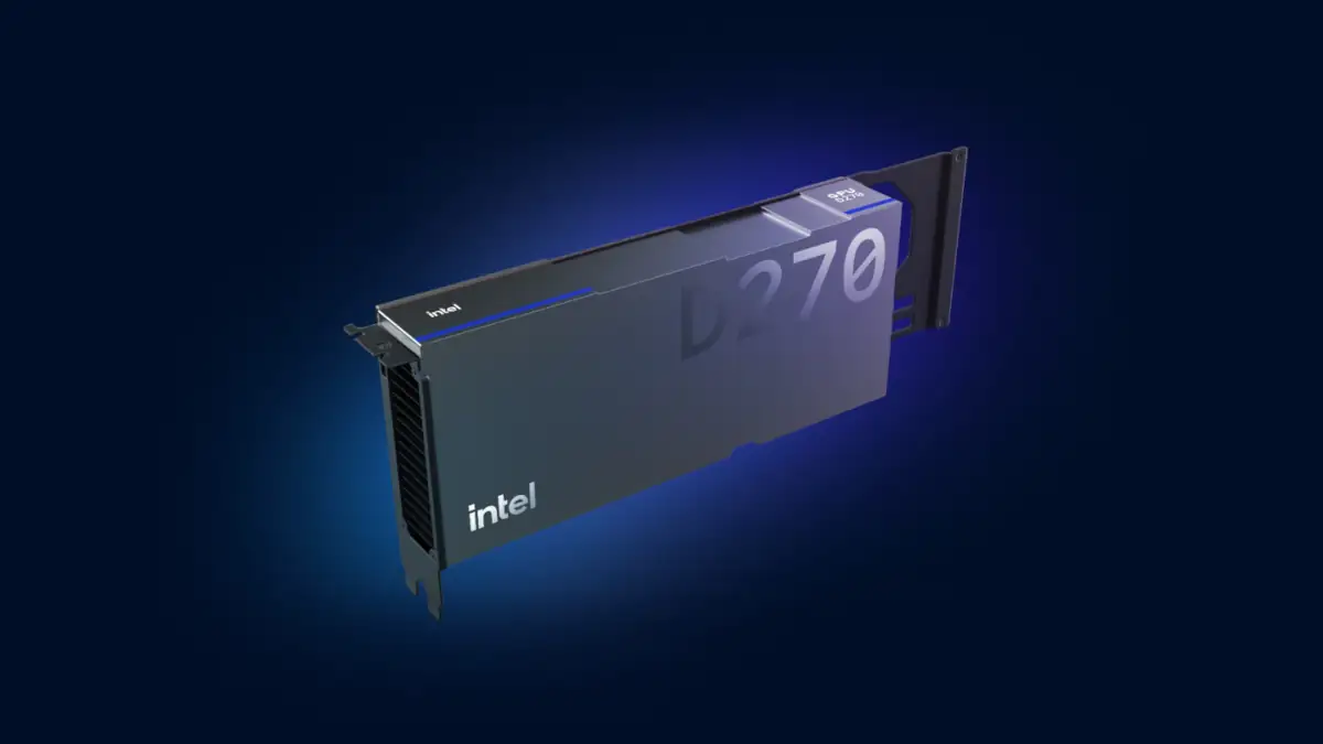 Intel เร่งพัฒนาโครงสร้างพื้นฐานด้าน AI รับยุค Agentic AI เปิดรายละเอียด GPU D-Series หน่วยความจำสูงสุด 480GB 1 intel d270 gpu